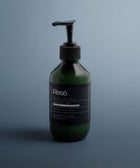 A green bottle of 5% Urea + 2% Panthenol Body Cream with a black pump stands on a blue background. The label highlights its hydrating formula, suitable for all skin types and ideal for smoothing keratosis pilaris.